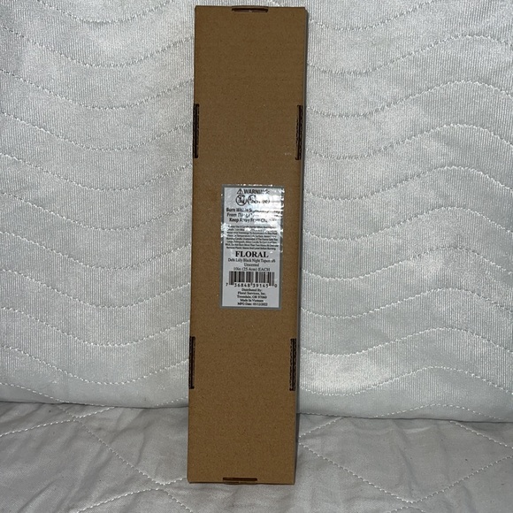 Debi Lilly Design Black Night Unscented Taper Candles 🕯 Set Of 6 New In Box - Picture 5 of 5